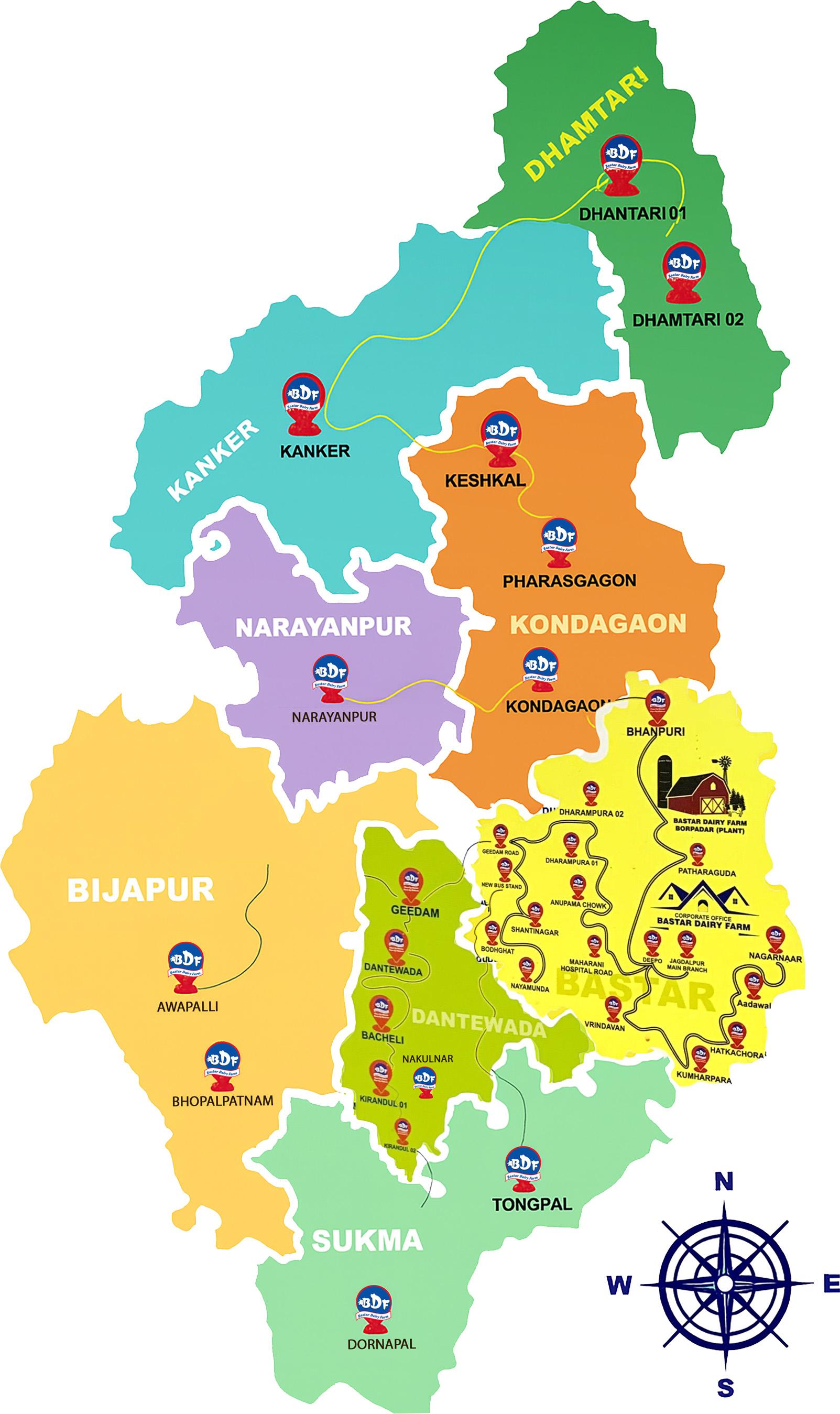 BDF Network Map